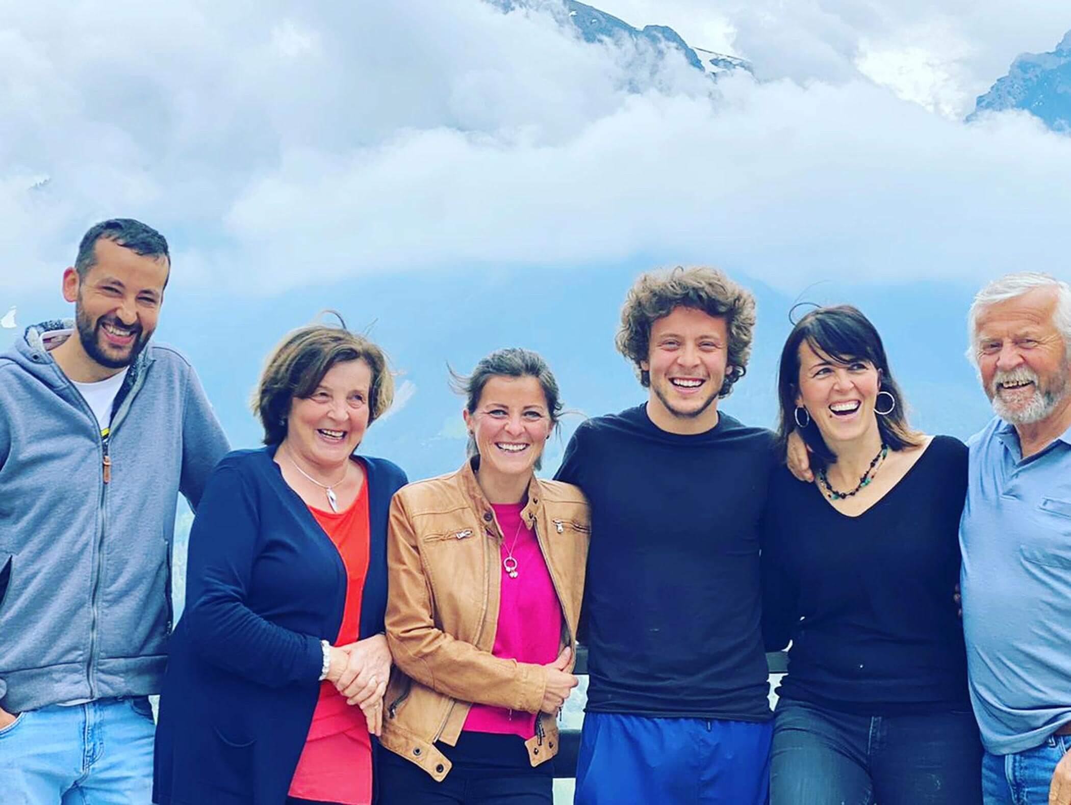 La famiglia Mutschlechner a San Vigilio